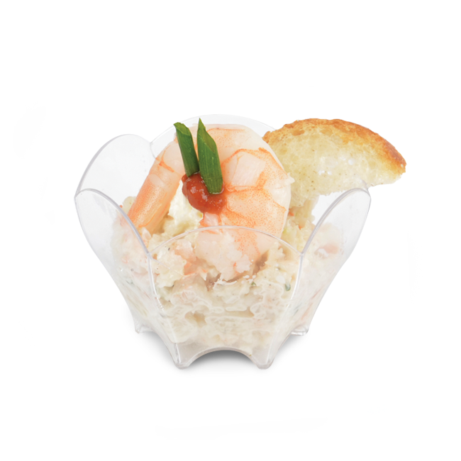 Pollock and shrimp verrine