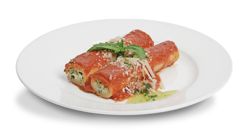 Cannelloni stuffed with ricotta and spinach